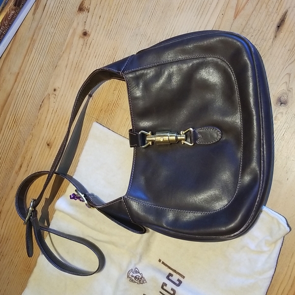 Vintage Gucci Leather Shoulder Bag